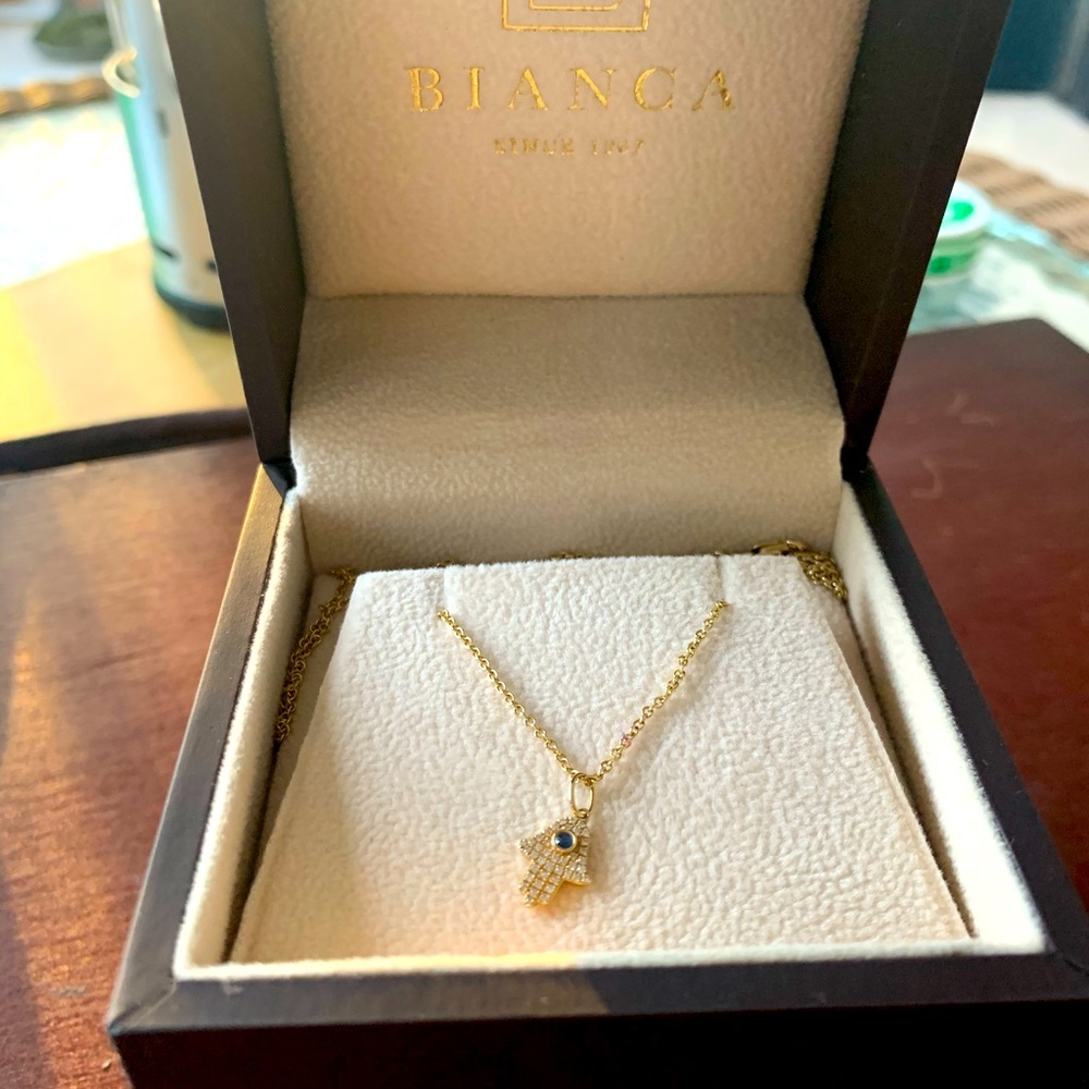 Bianca Jewelers 18K White Gold & Diamond Necklace